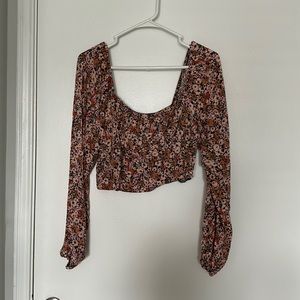 Floral wild fable milkmaid long sleeve